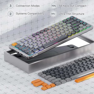 کیبورد گیمینگ مکانیکال بی سیم ردراگون مدل Azure K652 PRO RGB
